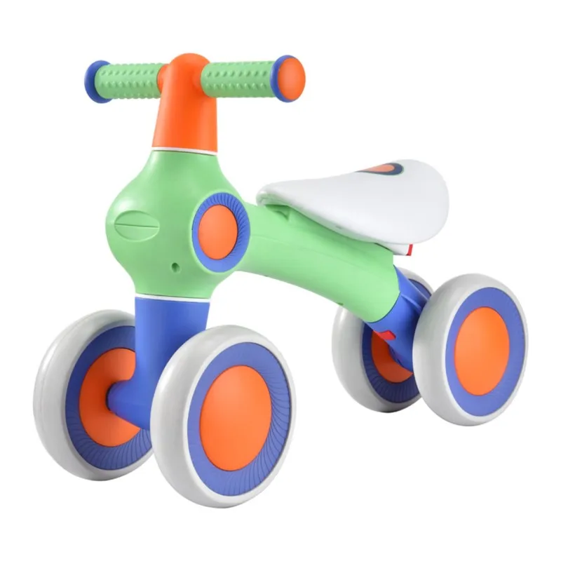 LazyChild Four-wheel Silent And Comfortable Children's Balance Car 1-3 Years Old Baby Toddler Child Safety Scooter Dropshipping