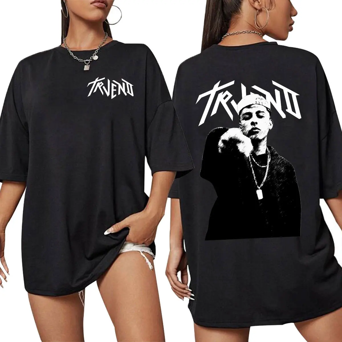 Camiseta del rapero Trueno Album Tour 2025, ropa para hombres y mujeres, camiseta de manga corta a la moda, camisetas 100% de algodón de gran tamaño, ropa de calle