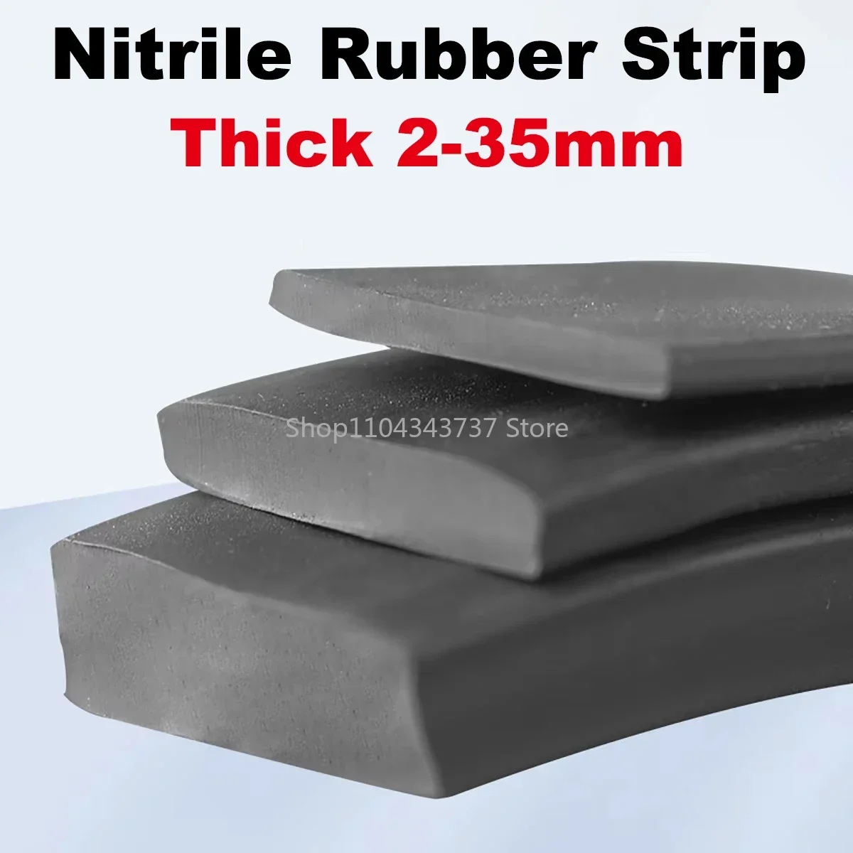 Nitrile Rubber NBR Flat Strip Shock Absorption And Buffering Marine Waterproof And Anti Slip Sealing Gasket Anti-Collision Tape