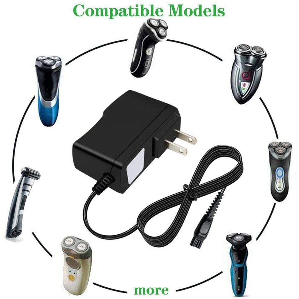 For Philips-HQ8505 Norelco 7000 5000 3000 Series Electric Shaver, Beard Trimmer Adapter Power Cord US Plug