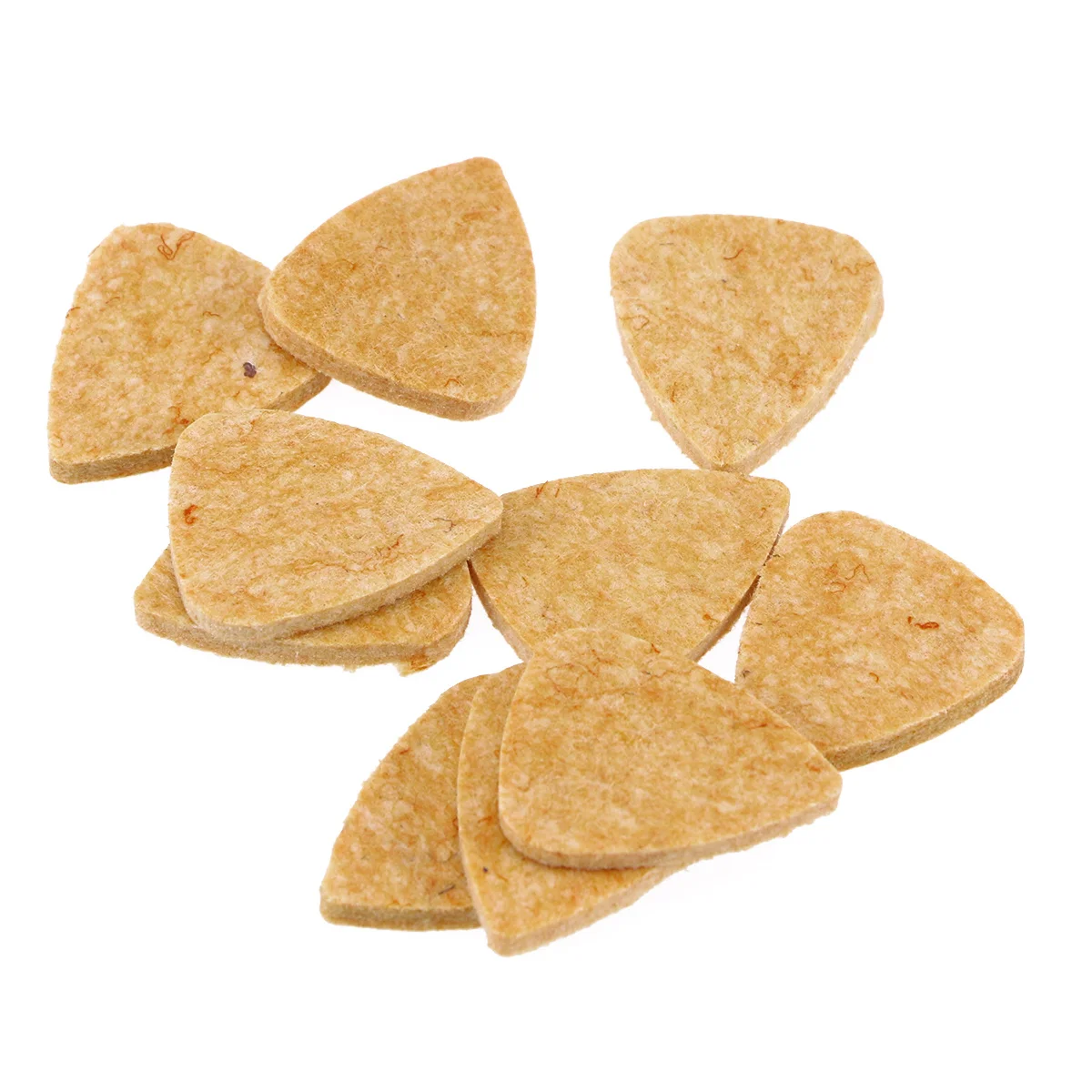 

10pcs Wool Felt Picks For Ukulele Smooth Non-Slip No Scratch Mellow Sound Plectrums Guitar Accessory Instrument Tool