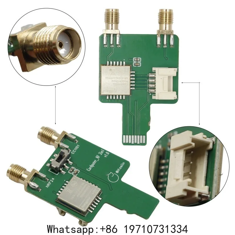 433MHz CC1101 NRF24 2-in-1 RF Module Development Board for M5Stack Cardputer, Plug-and-Play Grove Port, Supports Bruce Firmware - view 6