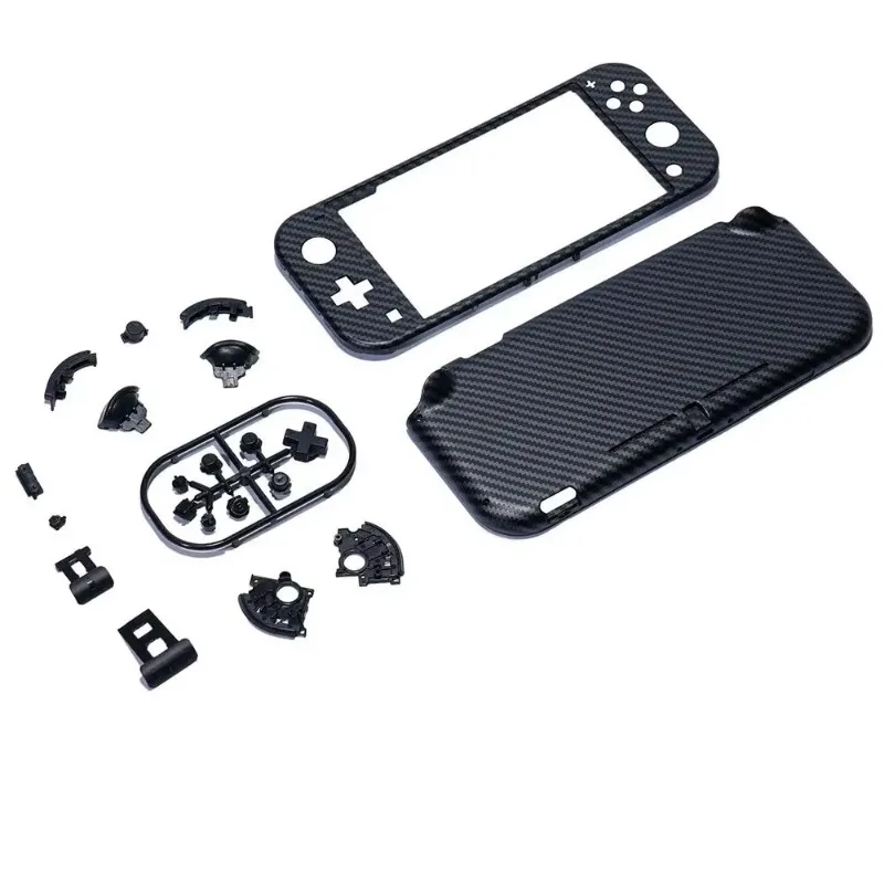 For Switch Lite Game Console Case Replacing Shell Housing Buttons Tempered Glass Film Screen Modification Accessory