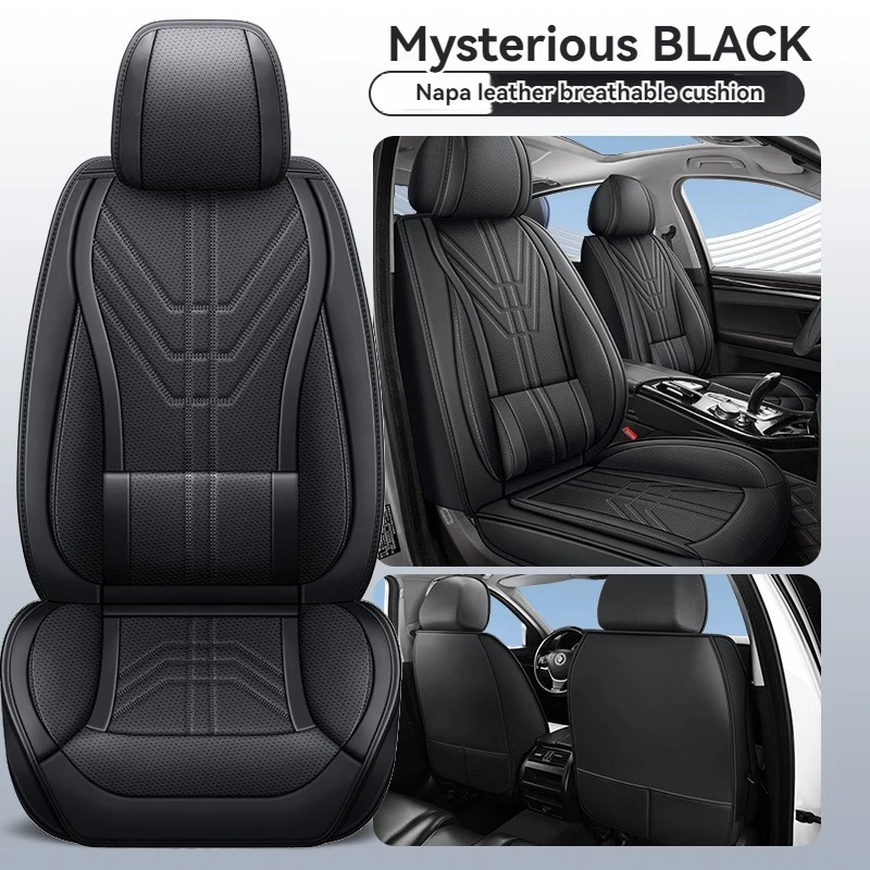 High Quality Nappa Leather Car Seat Cover For Skoda All Models Fabia Octavia Rapid Superb Kodiaq Yeti  Car Accessories Protector