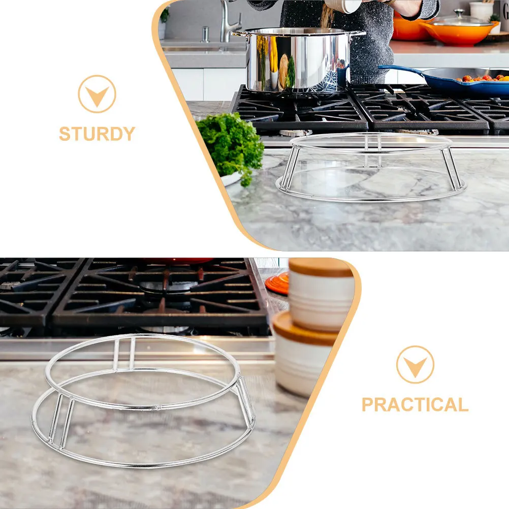

Stainless Steel Pot Stand Compact Portable Stable Stove Bracket Outdoor Pan Rack Multi-Function Cookware Holder