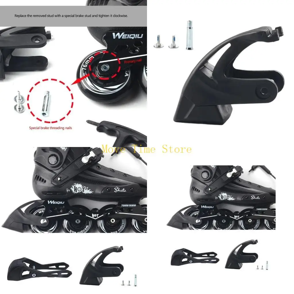 

92me 1pc Universals Inline Skate Brakes Block Stopper Roller Skate тормоза