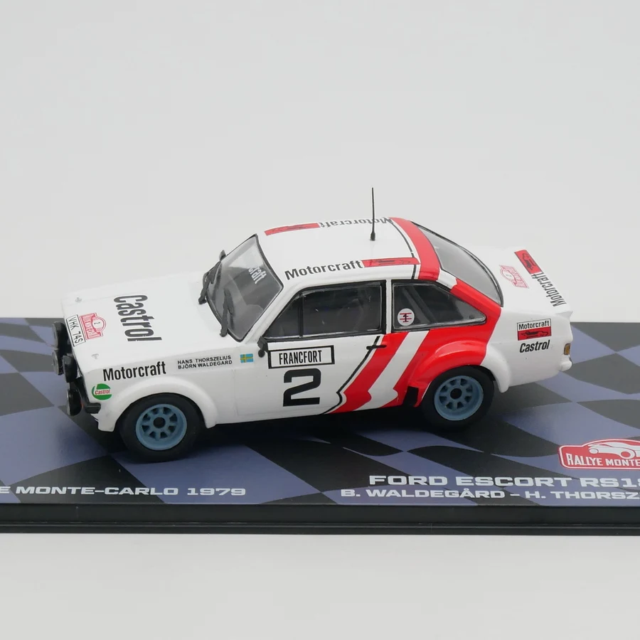 Diecast Ixo 1:43 Scale Ford Escort RS1800 WRC 1979 Ford Forus Rally Car Alloy Car Model Collection Toy Gift Display Ornament