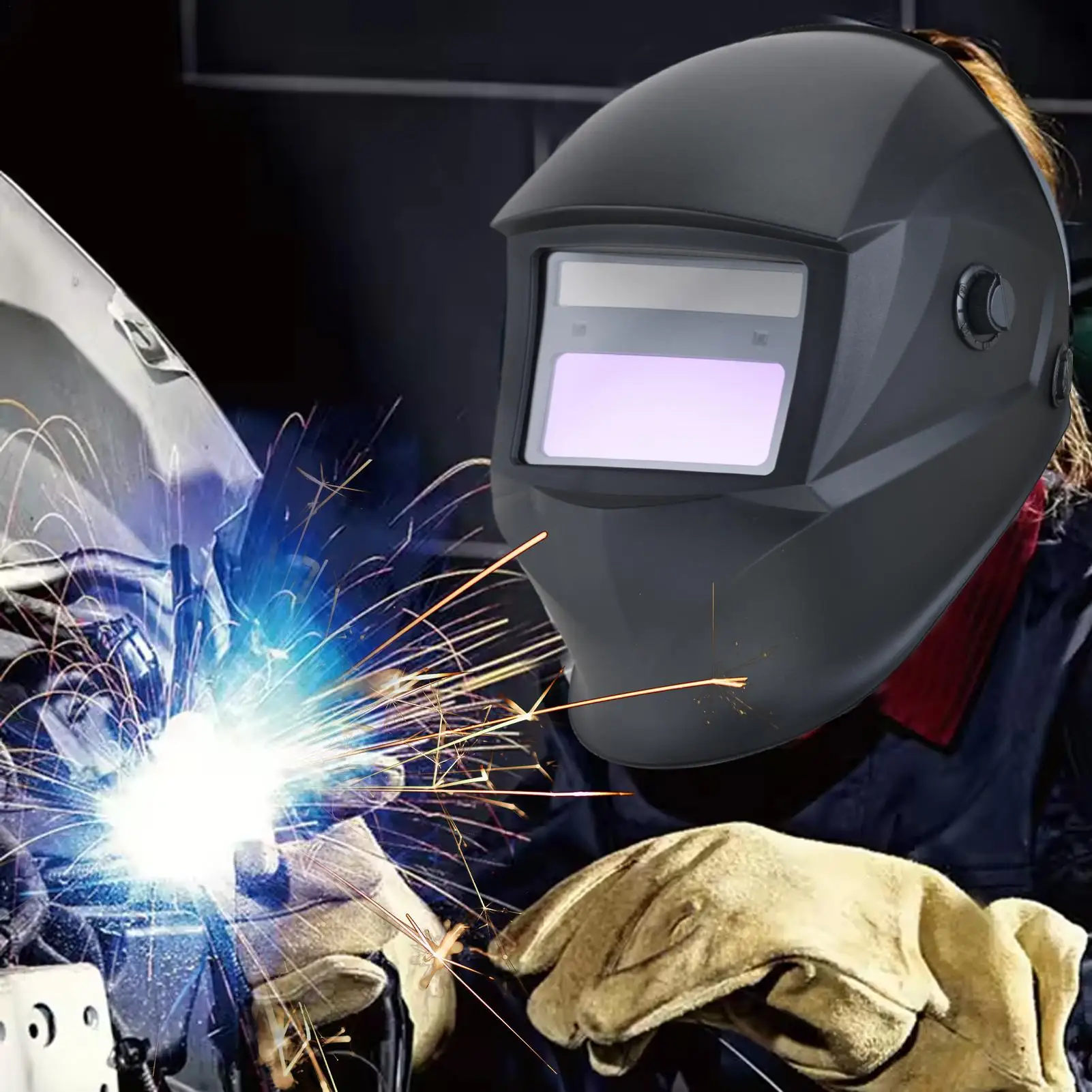 

Welding Hood Cover Portable Comfortable Shield Welding Hood Shield For Men Women Adults Machine Manufacturing Automotive Repair