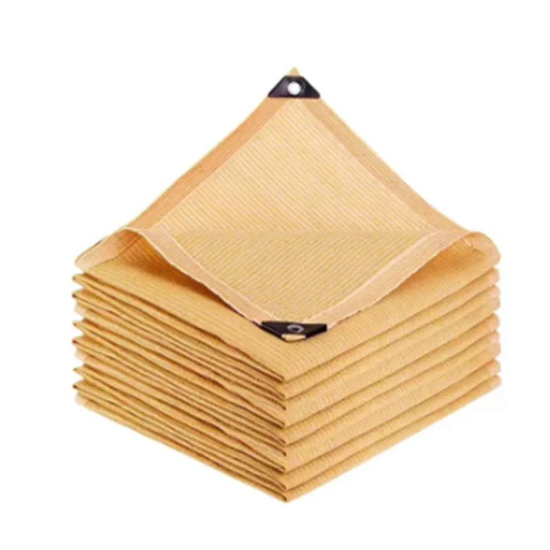 Anti UV Koffie Bruin HDPE Zonnescherm Zeil Gazebo Sunblock Schaduwdoek Zonnescherm Netting Terras Balkon Scherm Autohoes
