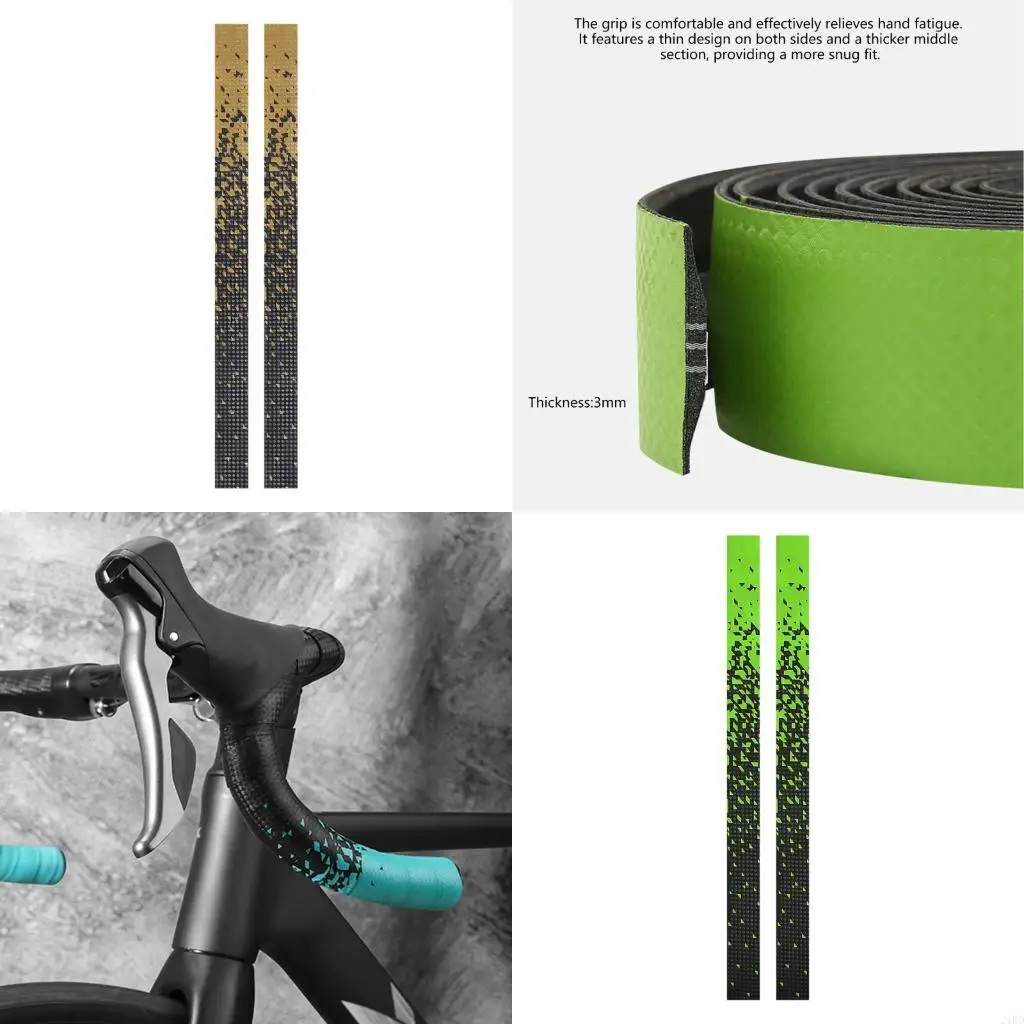 

2 шт., лента для руля шоссейного велосипеда, нескользящая амортизирующая лента для руля, велосипедная ручка, лента для руля 24BD