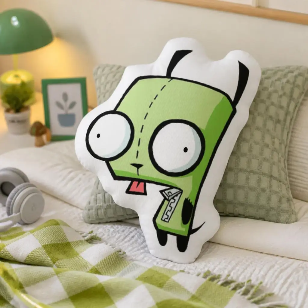Gir Invaders Zims Funny Pillow Cushion Irregular Stuffed Throw Pillow Home Decor Gift Sofa Bed