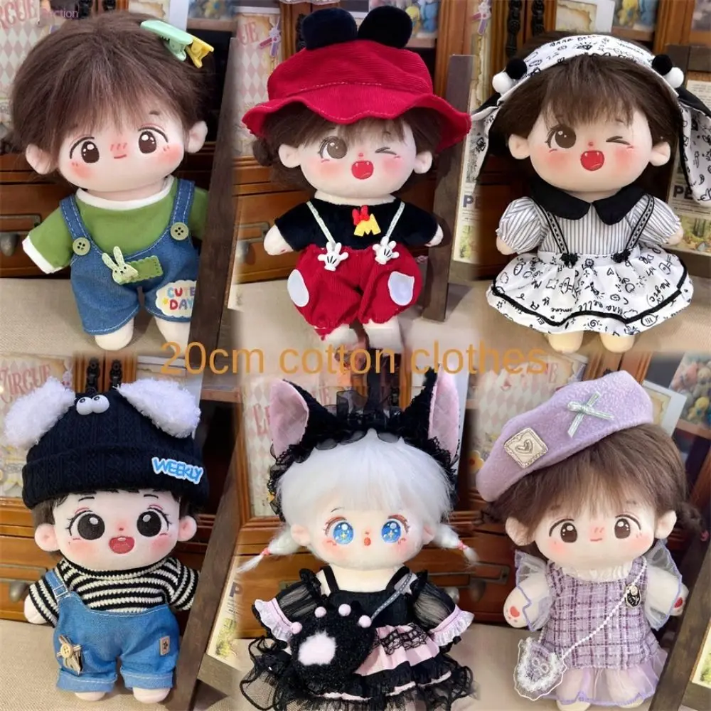 

Dress Up 20cm Cotton Doll's Clothes Changing Multicolor Doll Lolita Dress Lolita Lovely Star Doll Clothes Children Gift