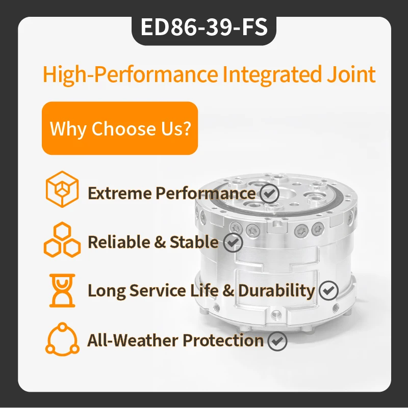 Steadywin ED86-39-FS IP67 Waterproof Joint Module 52Nm 220Nm Gear Ratio 1:39 CANFD support Dual Encoder Actuator