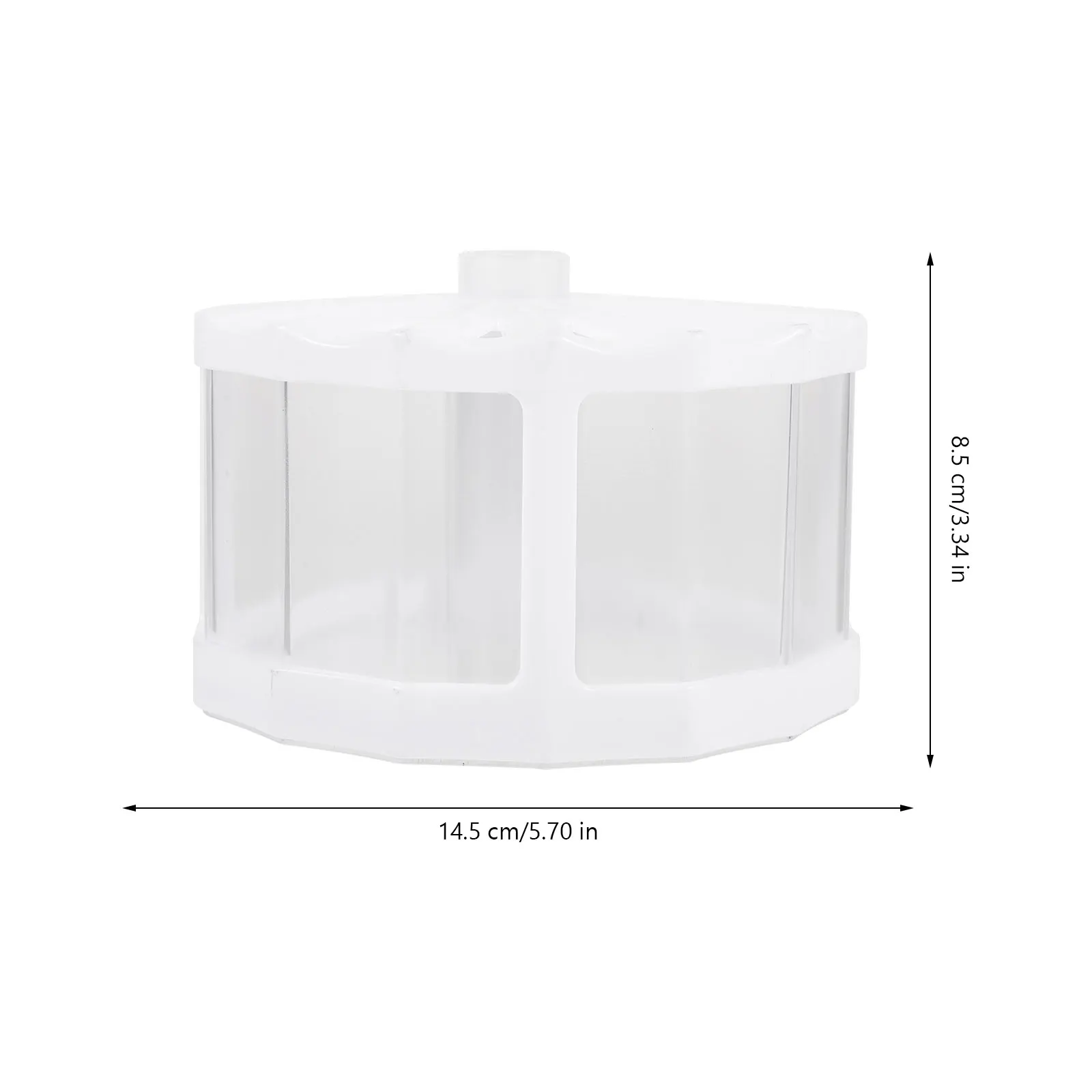 

Mini Jellyfish Tank Bowl Betta Insect Box Transparent Desktop Tabletop Plastic Small Office Aquarium