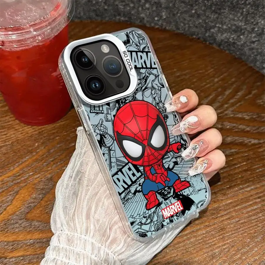 Marvel Spiderman Groot Soft Shell Handyhülle für iPhone 17 11 13 16 Plus 16e Pro Max Air 12 14 15