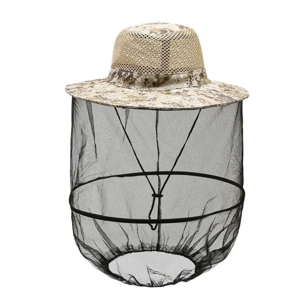 Outdoor Sunscreen Mosquito Hat Repellent Protection Casual Fishing Sun Cap Insect Bee Protection Hidden Net Mesh