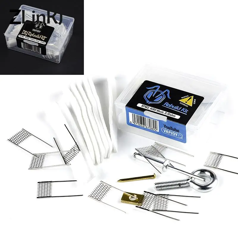 1 Box DIY Tool Rebuild Kit For RPM RPM 2 0.6/0.16Ohm Mesh Coil Evaporator Resistor Heater  Resistance Code