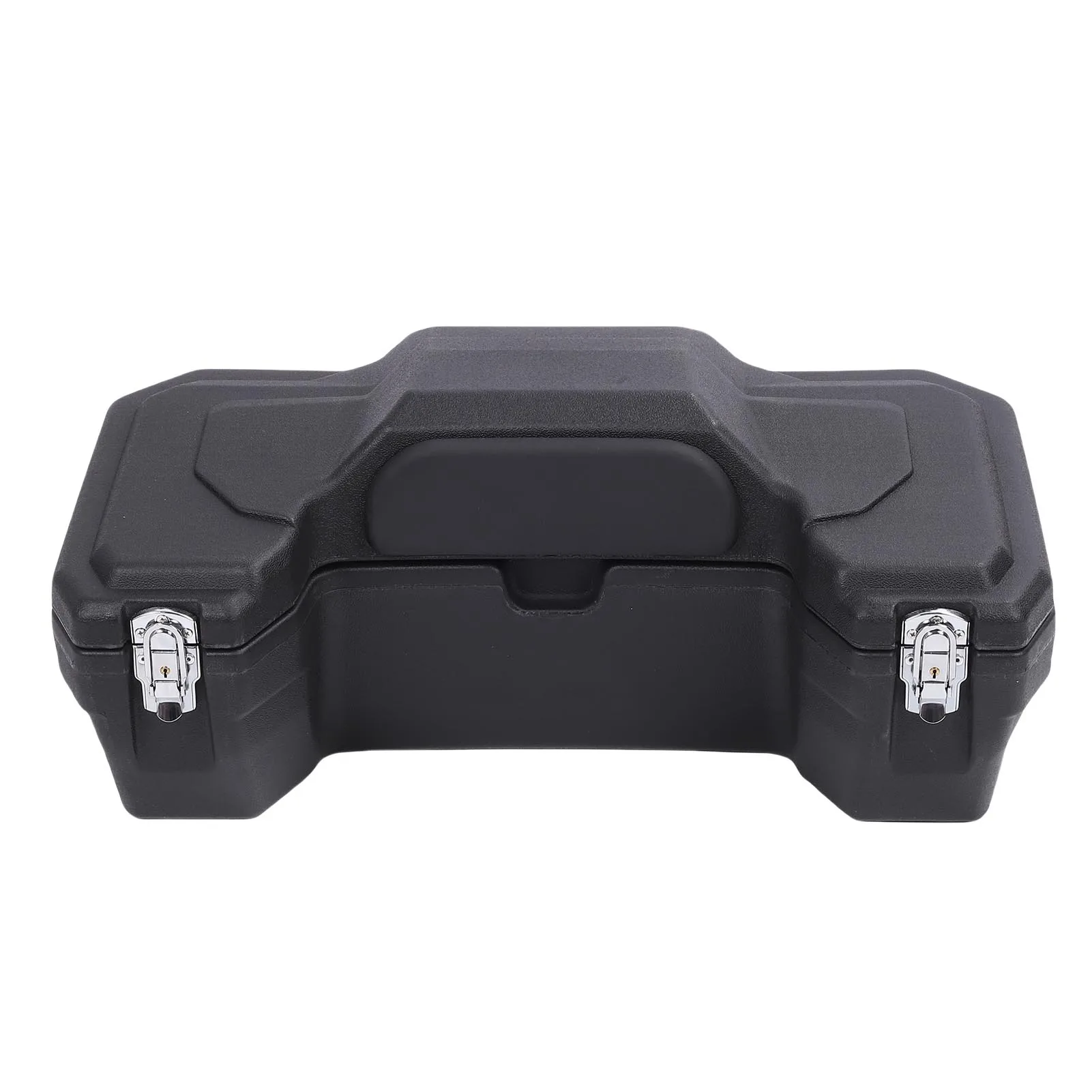 ATV صندوق تخزين خلفي 55L سعة كبيرة مقاوم للمطر ATV صندوق الأمتعة الخلفي مع مسند الظهر وقفل أمان للمشي لمسافات طويلة والتخييم #2