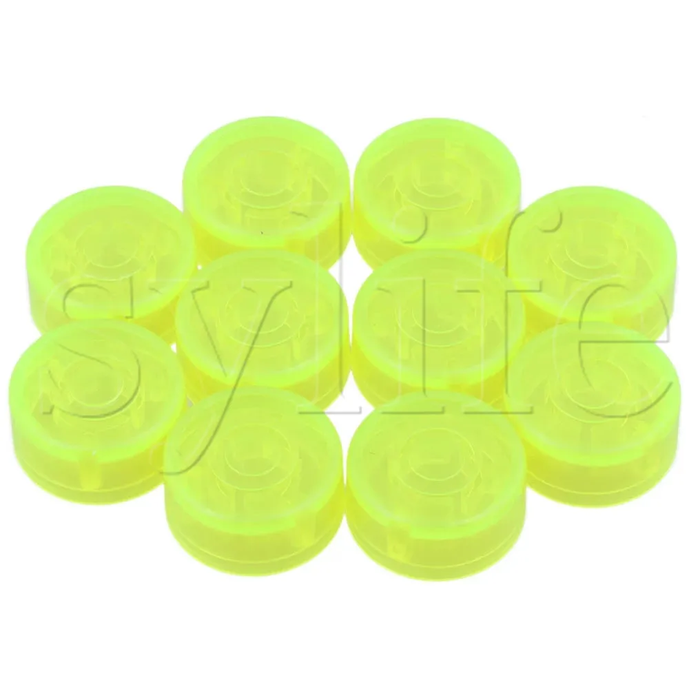 10PCS Electric Guitar Effects Parts Switch Pedal Cap Fluorescent Green