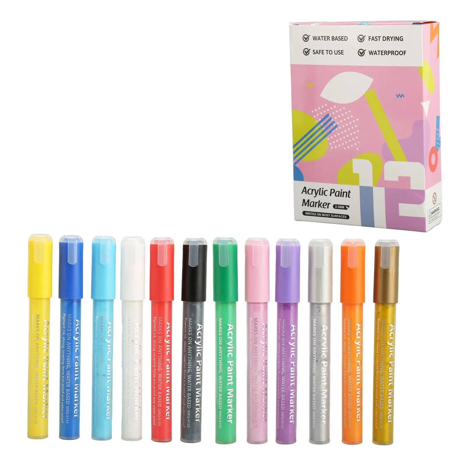 

Quick Dry Nail Painting Pens - Easy Use Polish for beginners & for home Manicure