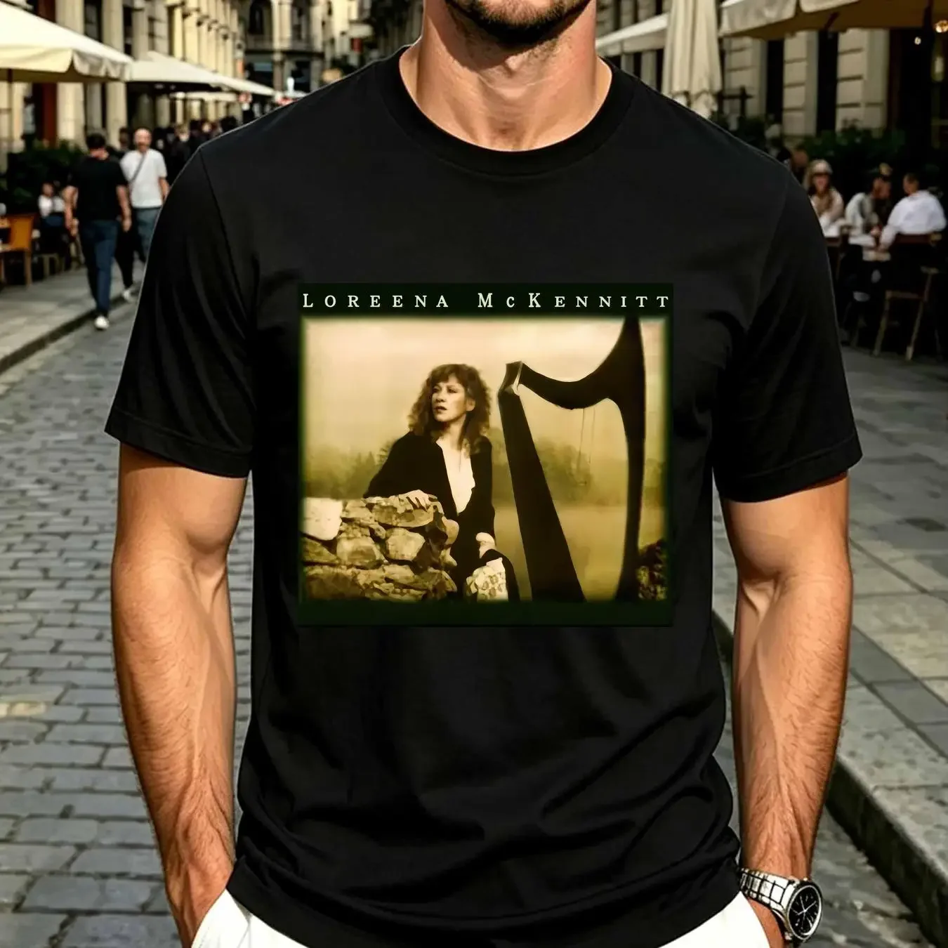 washed T Shirt Loreena McKennitt Book of Secrets All Size S To 5XL TP642 vintage Washed fashion streetwear Soft Casual