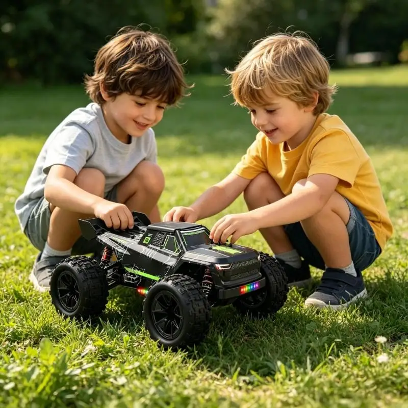 Waterproof All Terrain Remote Control Car With 360 Degree Rotation For Kids Outdoor Activity A2UB