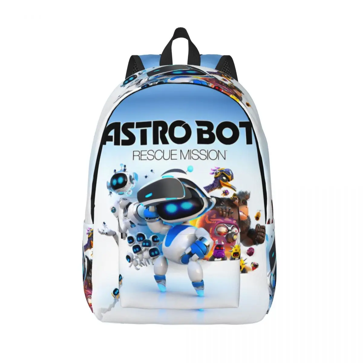 Gra Astrobots dla nastolatków Student School Book Bags Canvas Daypack Elementary High College Sports