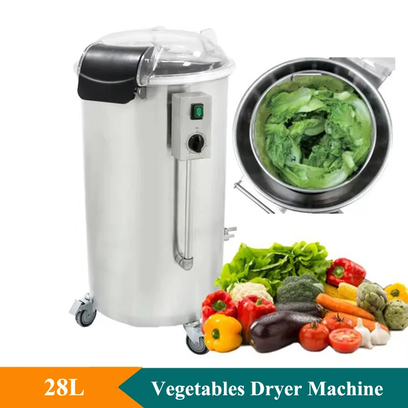 Automatic Vegetable And Fruit Removing Water Machine 28L Large Capacity Food Dehydrator Machine Electric Salade Dryer Machine