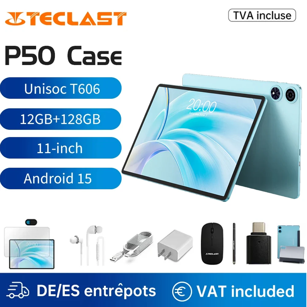 【 New 】 android 15 teclast p50 fall tablet 11 "90hz bildschirm unisoc t606 octa-core 4gb 128gb