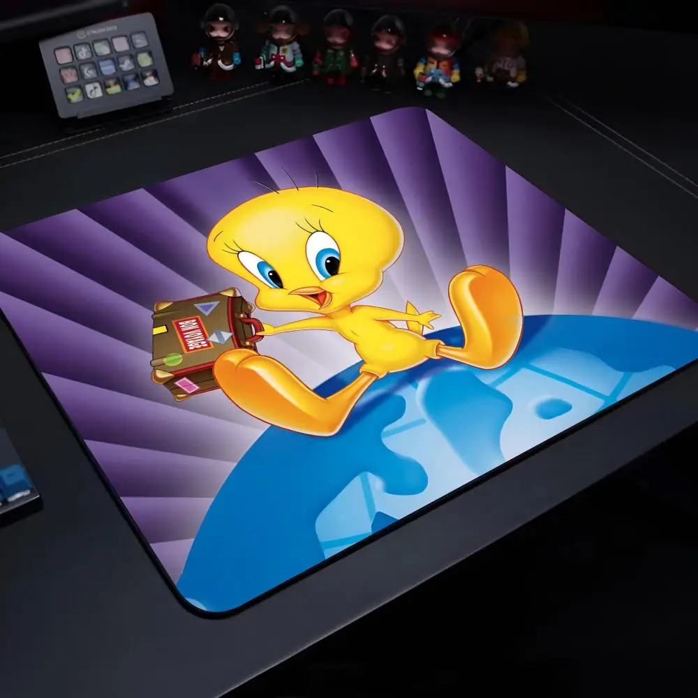 Tweety Bird Piolin Mouse Pad Gaming Laptops Keyboard Mat Deskmat Pc Accessories Desk Protector Mousepad Gamer Mats Anime