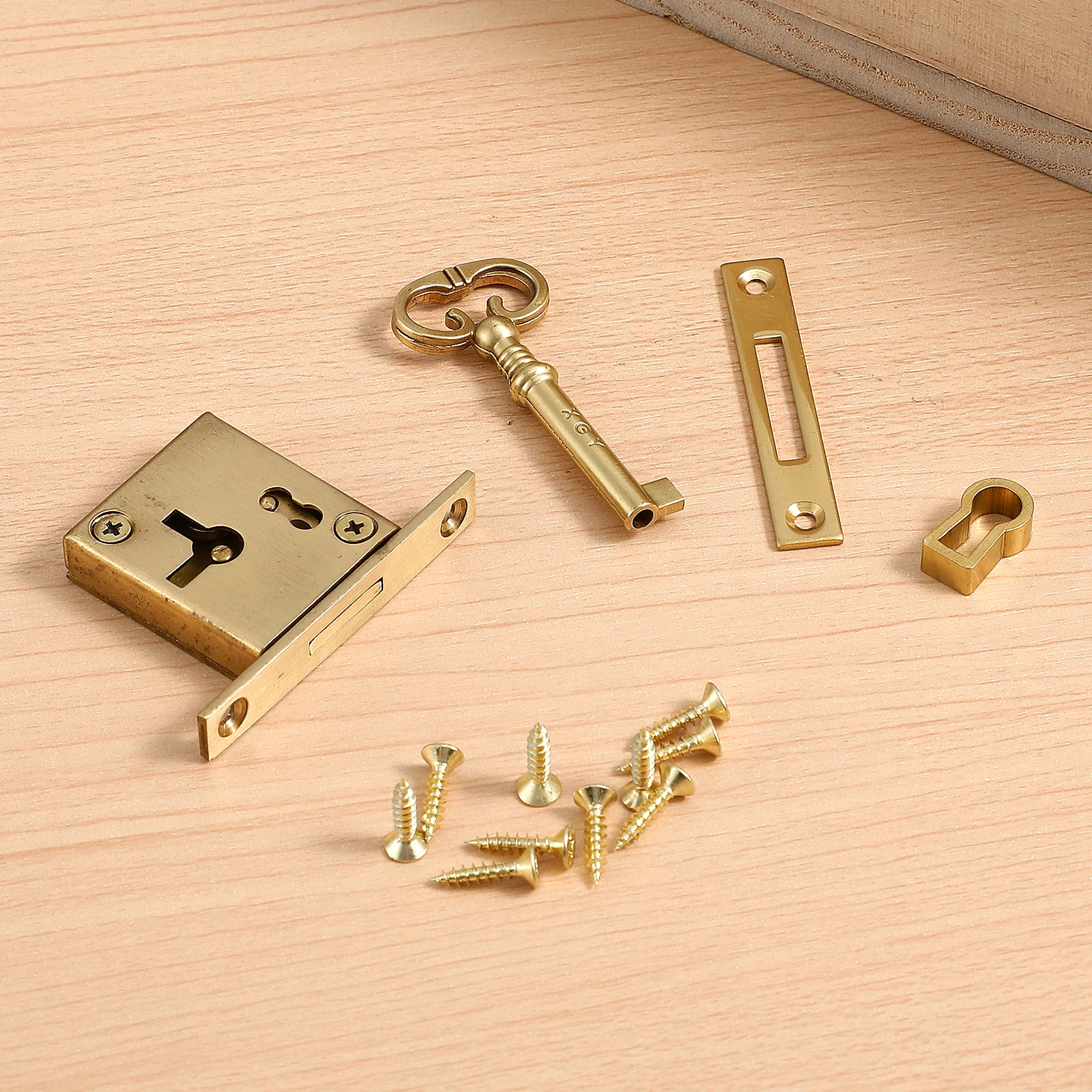 

Copper Drawer Lock Cabinet Mailbox Keyway Durable Safe Practical Long-lasting Design Security Privacy Protection
