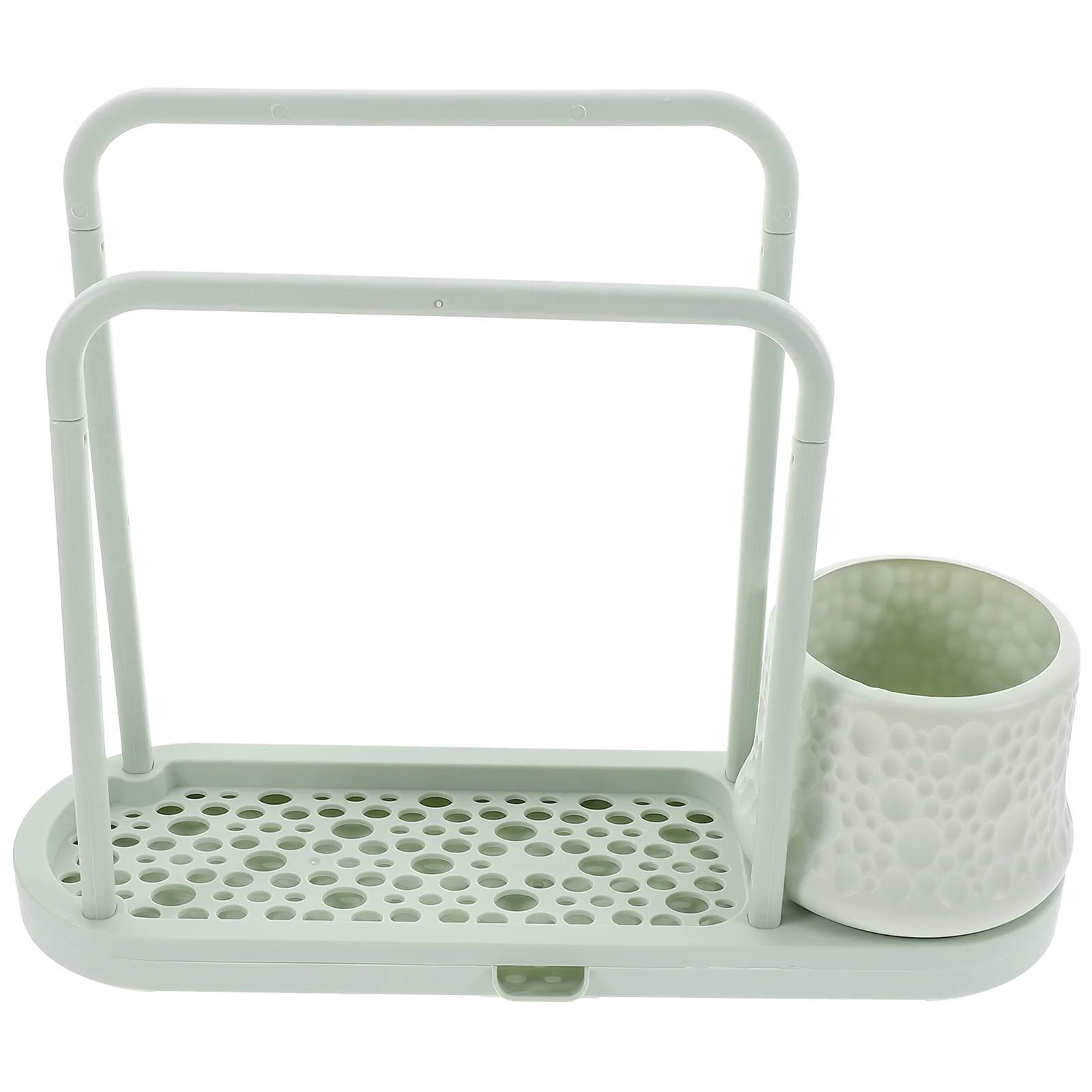 

Dish Cloth Holder Multi-Use Sponge Rack Plastic Drying Stand for Kitchen Bathroom Storage Organizer Scrubber Towel Shelf