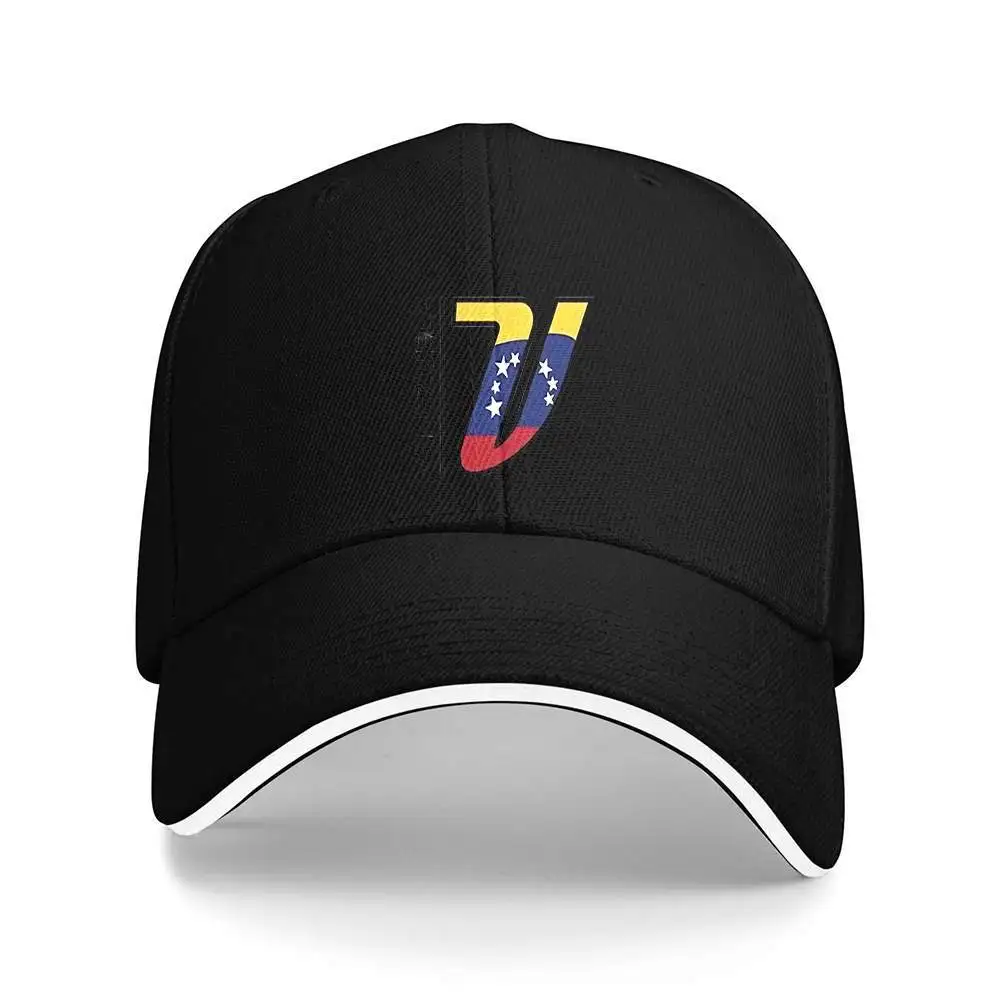 Venezuela Pattern Baseball Cap with Letter V and Flag Colors Printed Cap Unisex Suitable for All Seasons