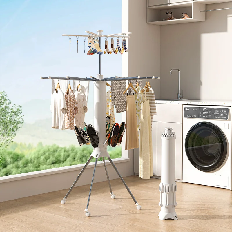 Multifunctional Clothes Drying Rack Foldable Laundry Drying Racks Collapsible Clothing Holder for Laundry and Shoe
