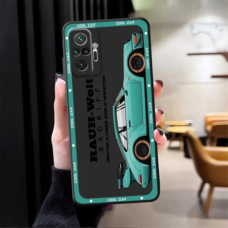 Case for Xiaomi Redmi Note 10S 11 13 12 Pro Plus 10 9 8 Pro 9s 12S 11S Soft Back Phone Cover JDM Tokyo Drift Sports Car COOL