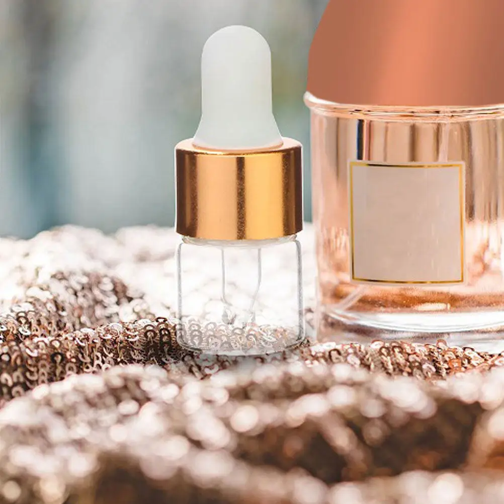 

30Pcs Glass Dropper Bottles Anti Leak Small Size Essential Oil Containers for Travel Liquids Beard Hair Oils Tinctures