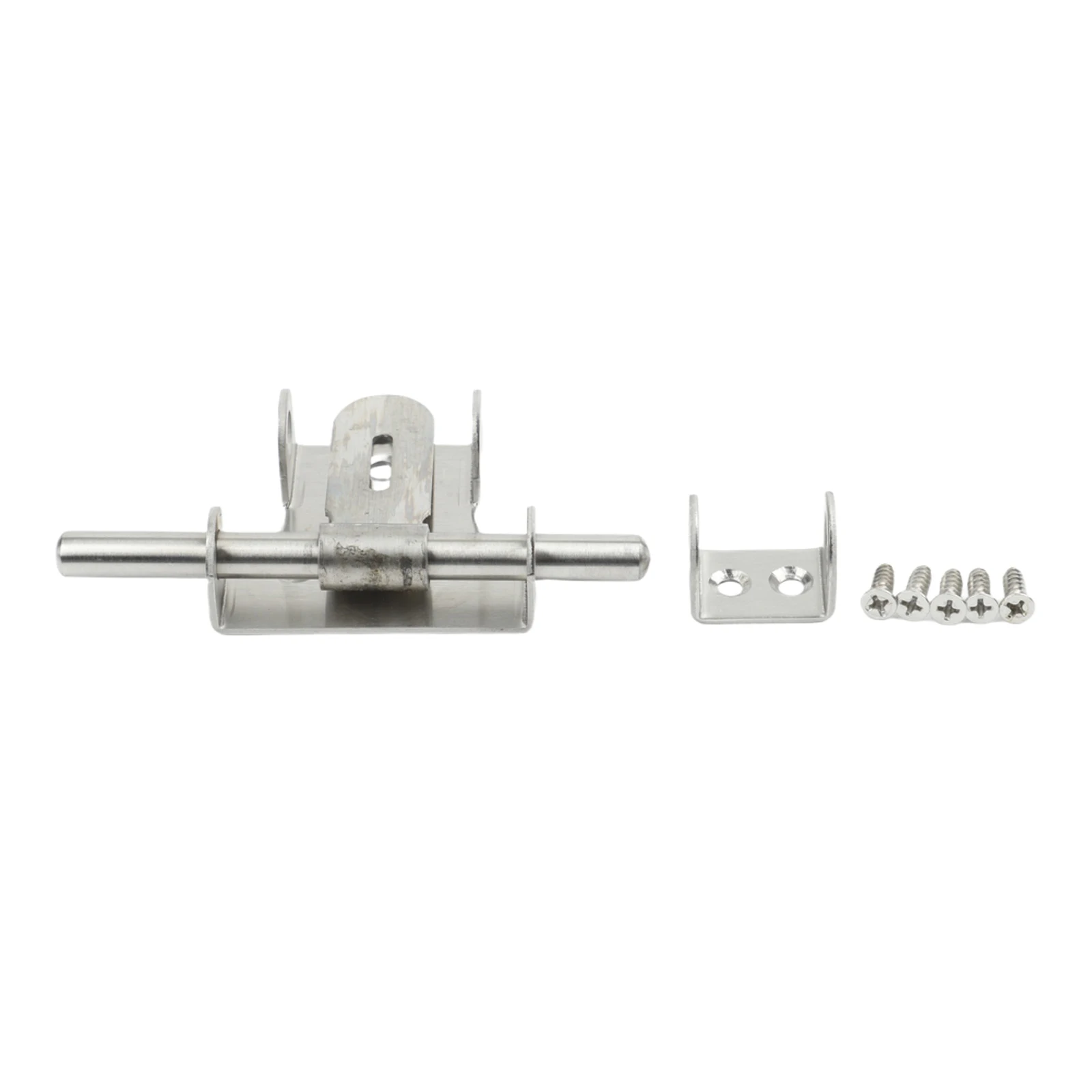 Home Security 15x6.5x2.4cm Door Bolt Shed Door Lock Prevents Forced Entry Multi-surface Mounting Padlock Compatible Hole
