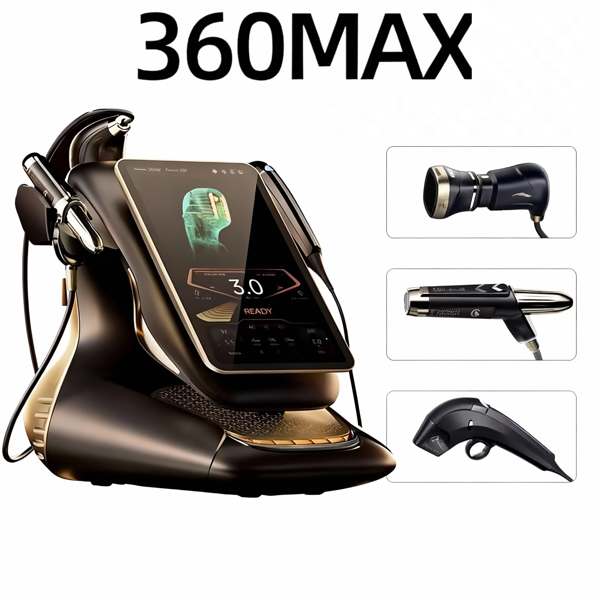 

360MAX Подтяжка лица Многофункциональное лифтинговое устройство «три в одном» для уменьшения тонких линий в салонах красоты