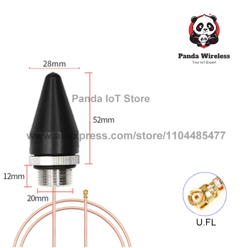 Outdoor LTE 4G Antenna SMA U.FL 700-2700MHz Waterproof for Modem Router Base Station Signal Booster Amplifier External Antenna