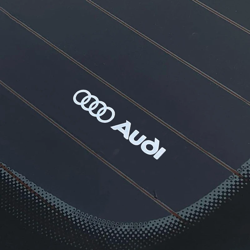 Metal Emblem Auto Decor Decals Car Window Wiper Stickers For Audi SLINE A1 A2 A3 A4 A5 A6 A7 Q2 Q3 Q4 Q5 Q7 S3 S4 S5 S6 S7 TT RS