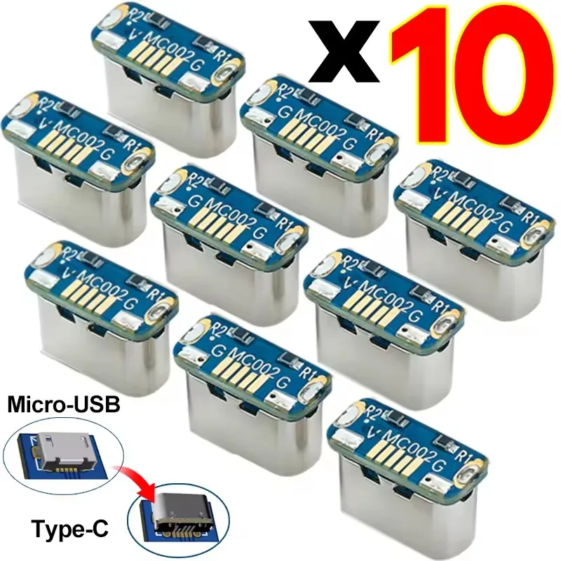 1-4PCS Charging Port for PCB Soldering DIY Repair Adapter USB Type C Connector USB-C Female Jack 5Pin SMD SMT Type-C Socket