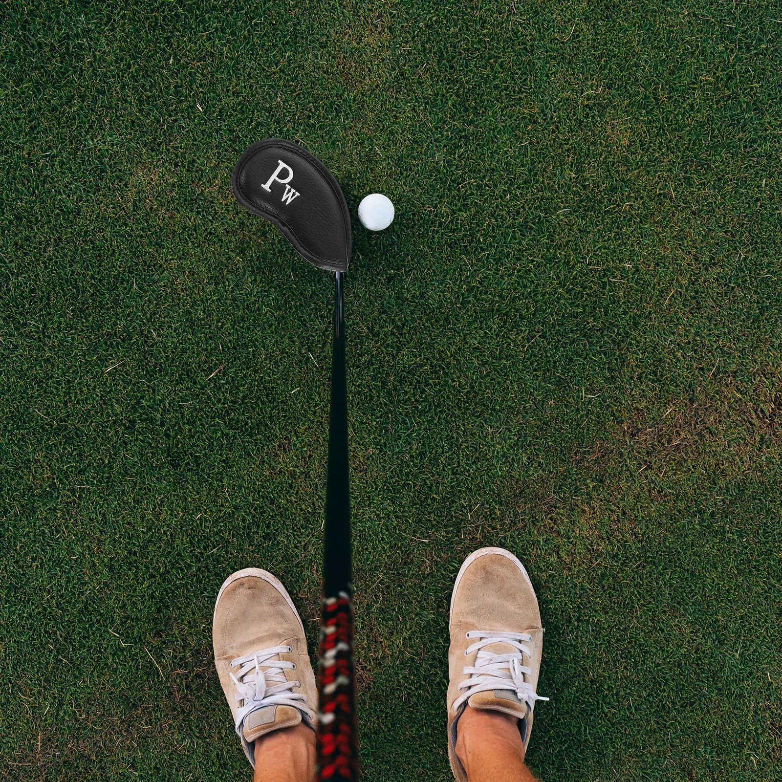 

12Pcs Golf Club Head Caps Premium Litchi Finish Putter Cover Protective Cue Sleeve for Travel Storage Rod Protection