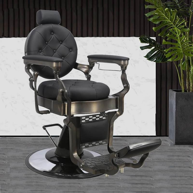 

Canada Standard Modern Recliner Chairs Metal Arm Stylist Men Hydraulic Pump Barber Chairs