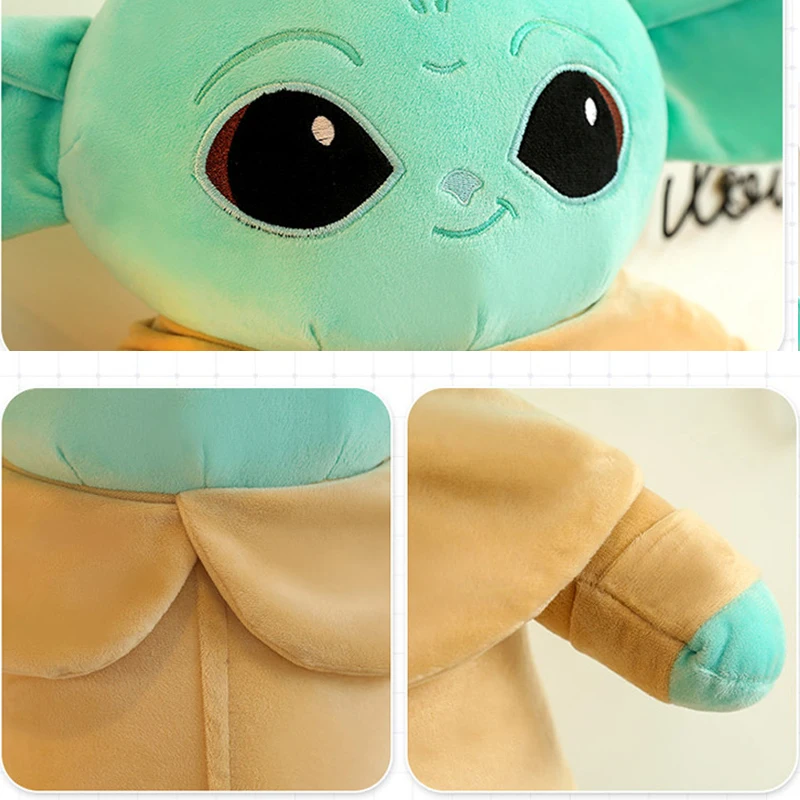 30-65cm Baby Yoda Plush Toys Mandalorian Grogu Cartoon Kawaii Plushie Anime Birthday Pillow Stuffed Gift for Childrens Xmas - view 5