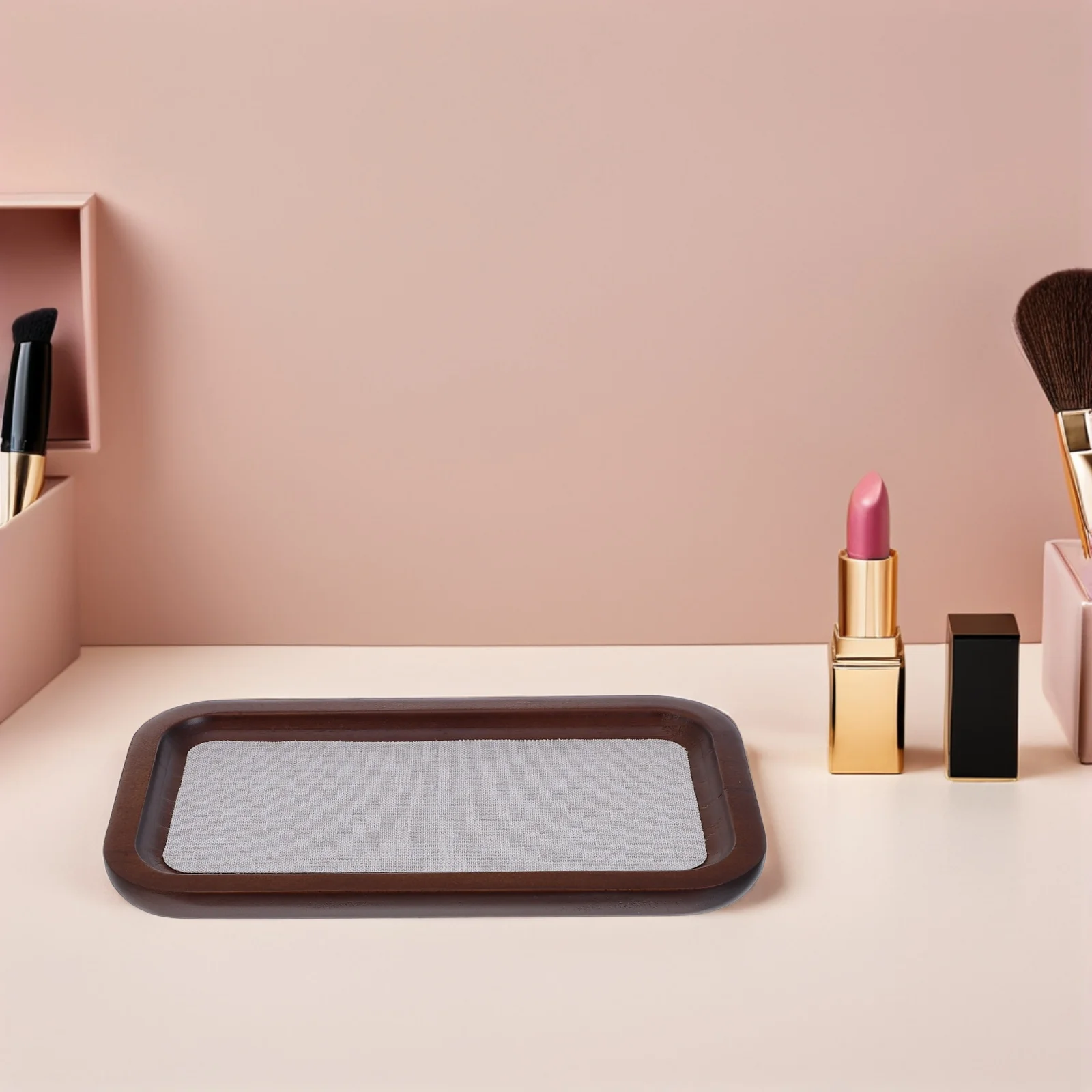 

Wooden Jewelry Display Plate Storage Organizer Container for Selling One Piece Flat Tray