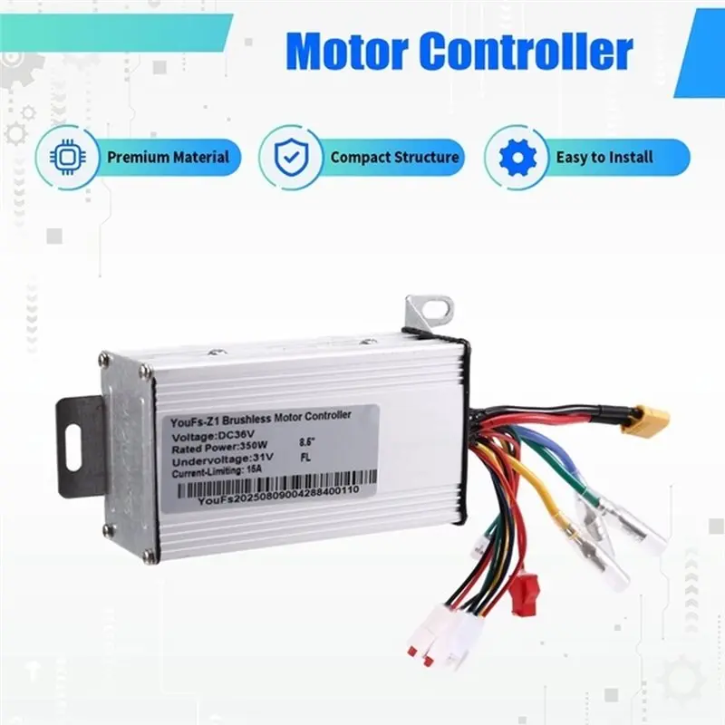 ABKL-For YFS Electric Scooter Intelligent Brushless Motor Controller 36V 350W 15A,With Display Board And Cable