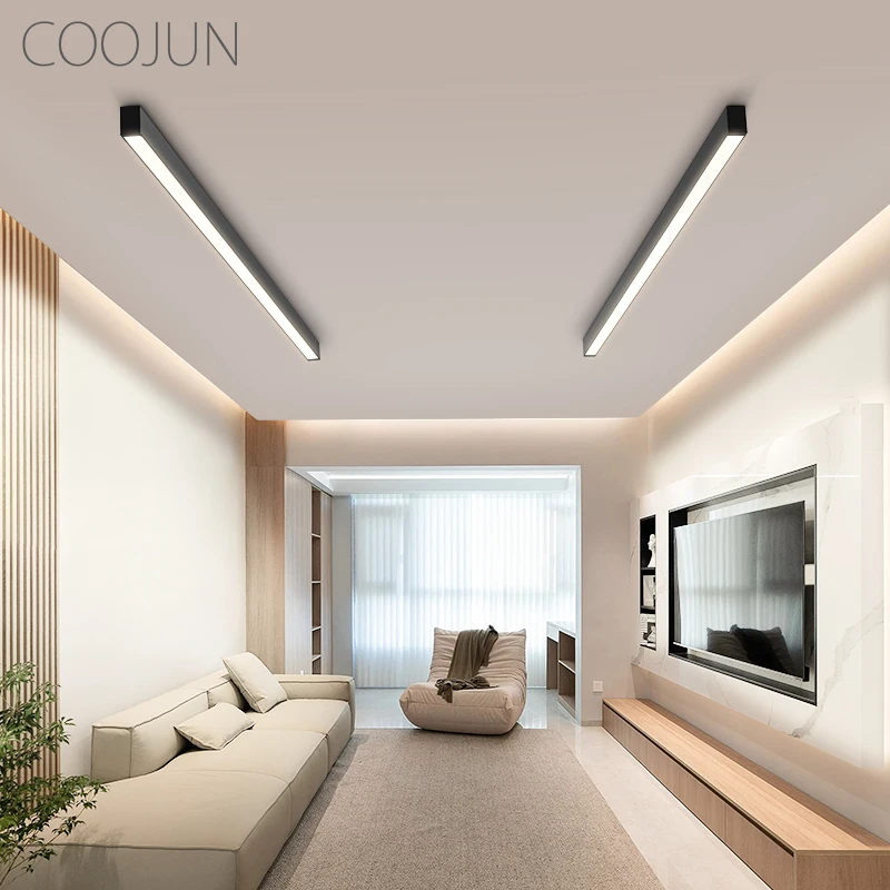 

COOJUN Ceiling Light Linear Light Surface Mounted Long Strip Lamp Ceiling Light Dining Table Kitchen Home Office LED Lighting