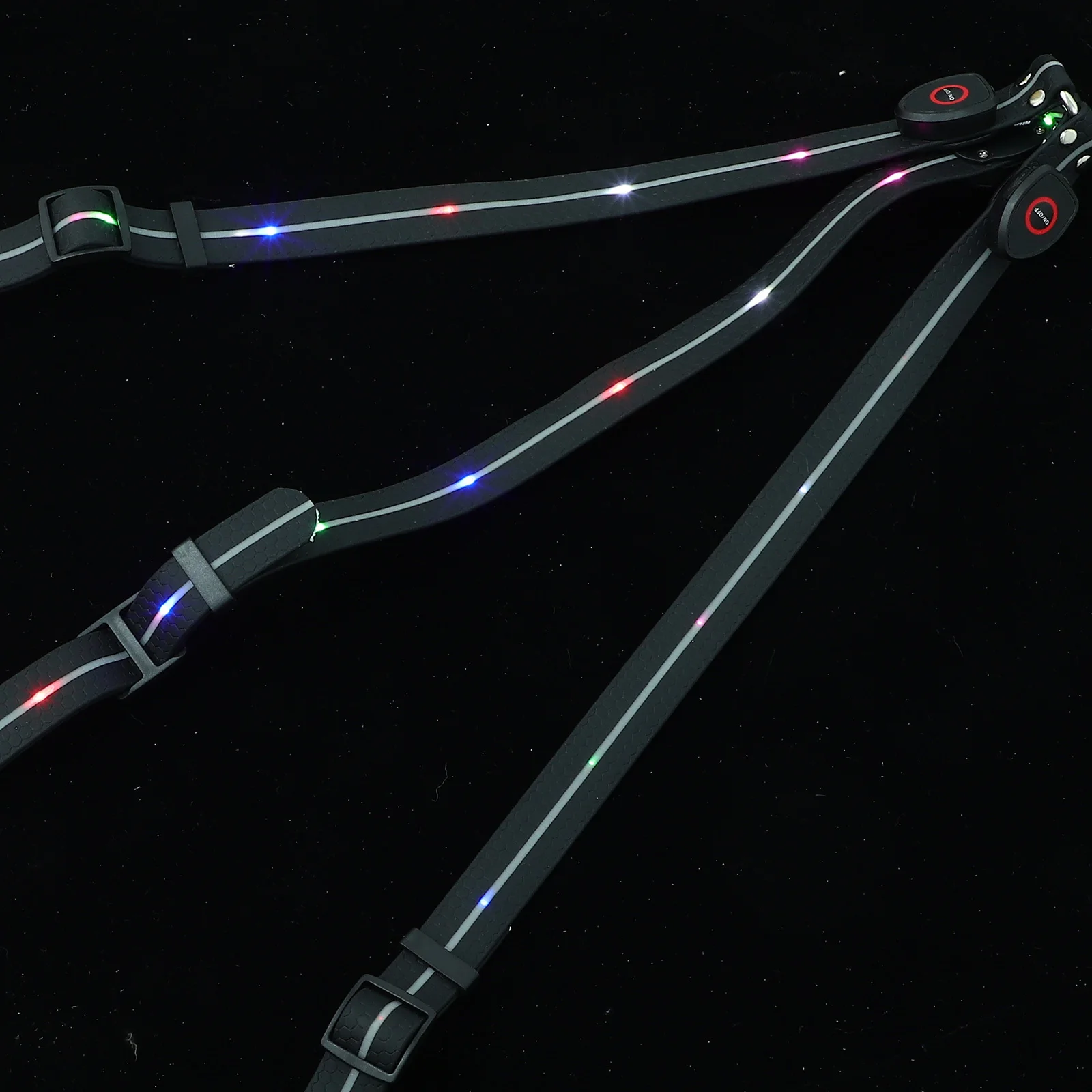 لوحة صدر مضيئة على شكل حصان، حزام متوهج LED مدمج للتدريب، ملحق حصان عالي الوضوح قابل لإعادة الاستخدام #5