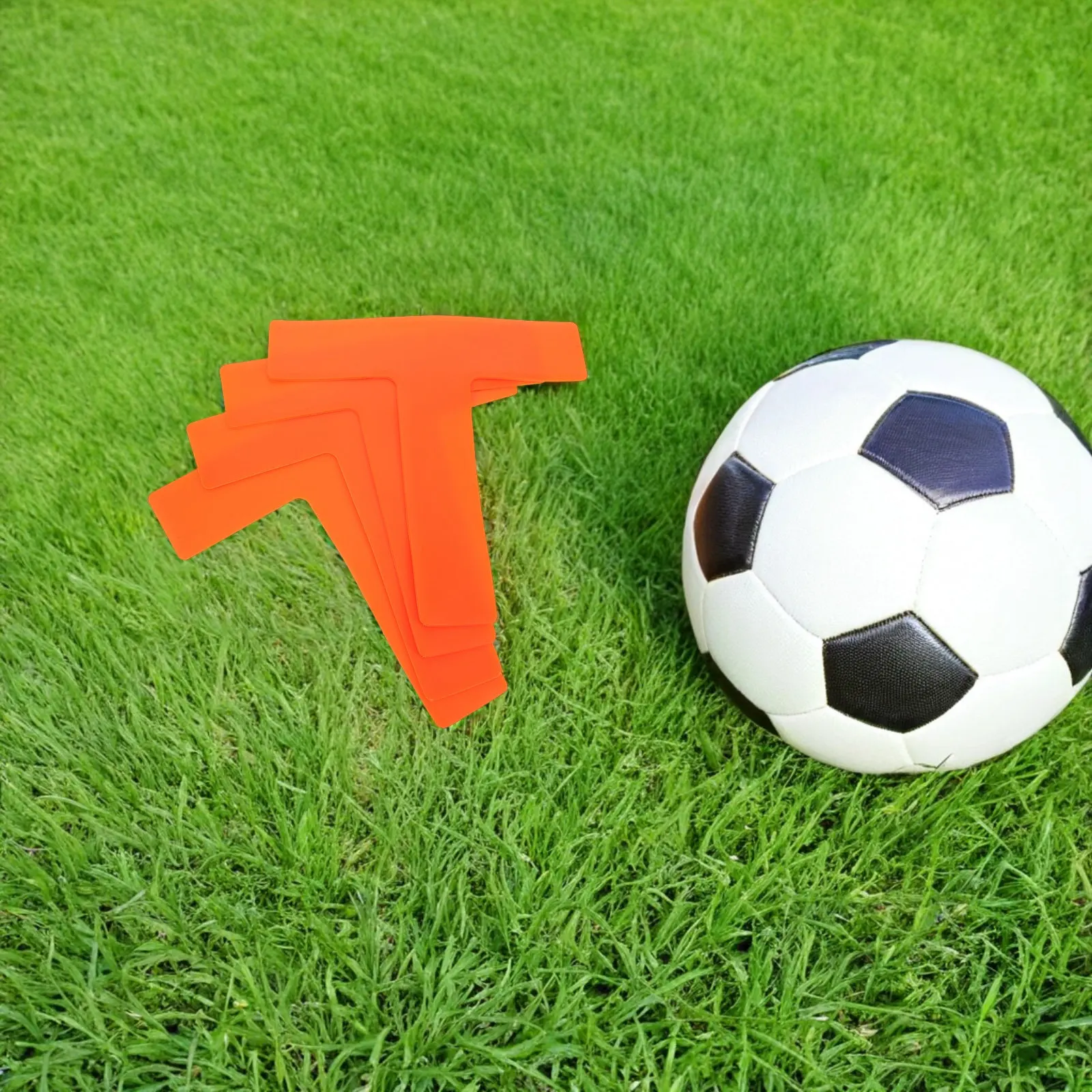 4Pcs Vivid Shaped Court Pads for Soccer Position Markers Football Training Signs Flat Agility Mat Drills Sports Court