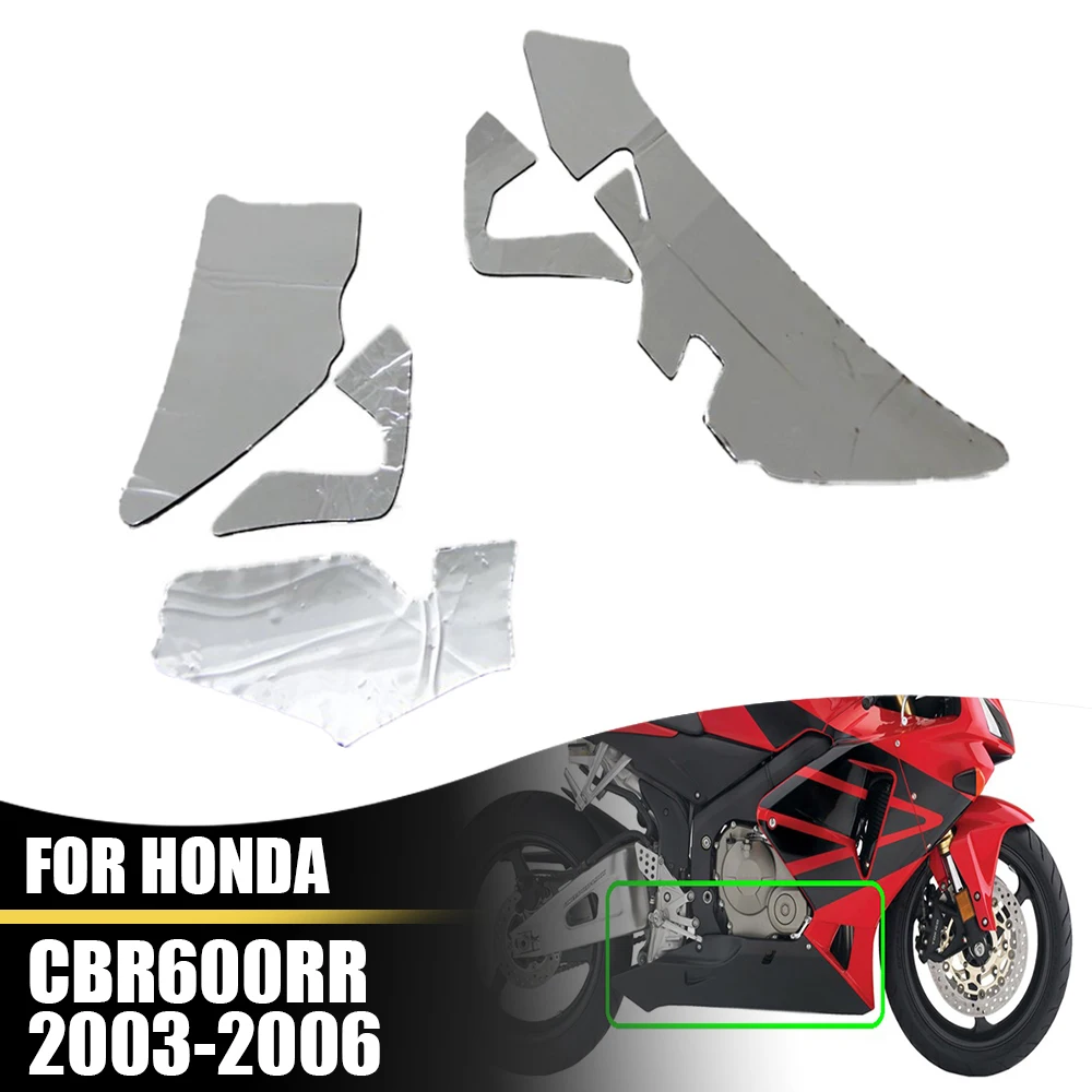 

Motorcycle Accessories Pre-Cut Belly Fairing Heat Shield Mat Insulation Protection For Honda CBR600RR 2003-2006 2005 2004